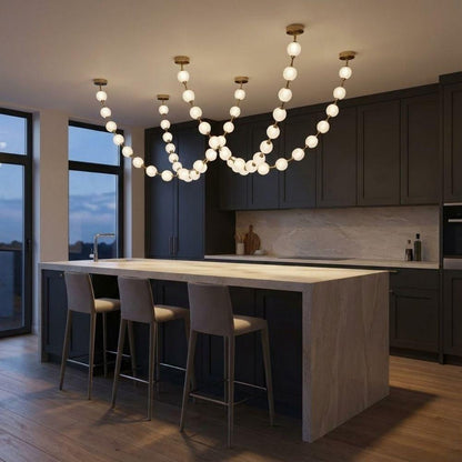 Esle Modern Pearl Necklace Chandelier