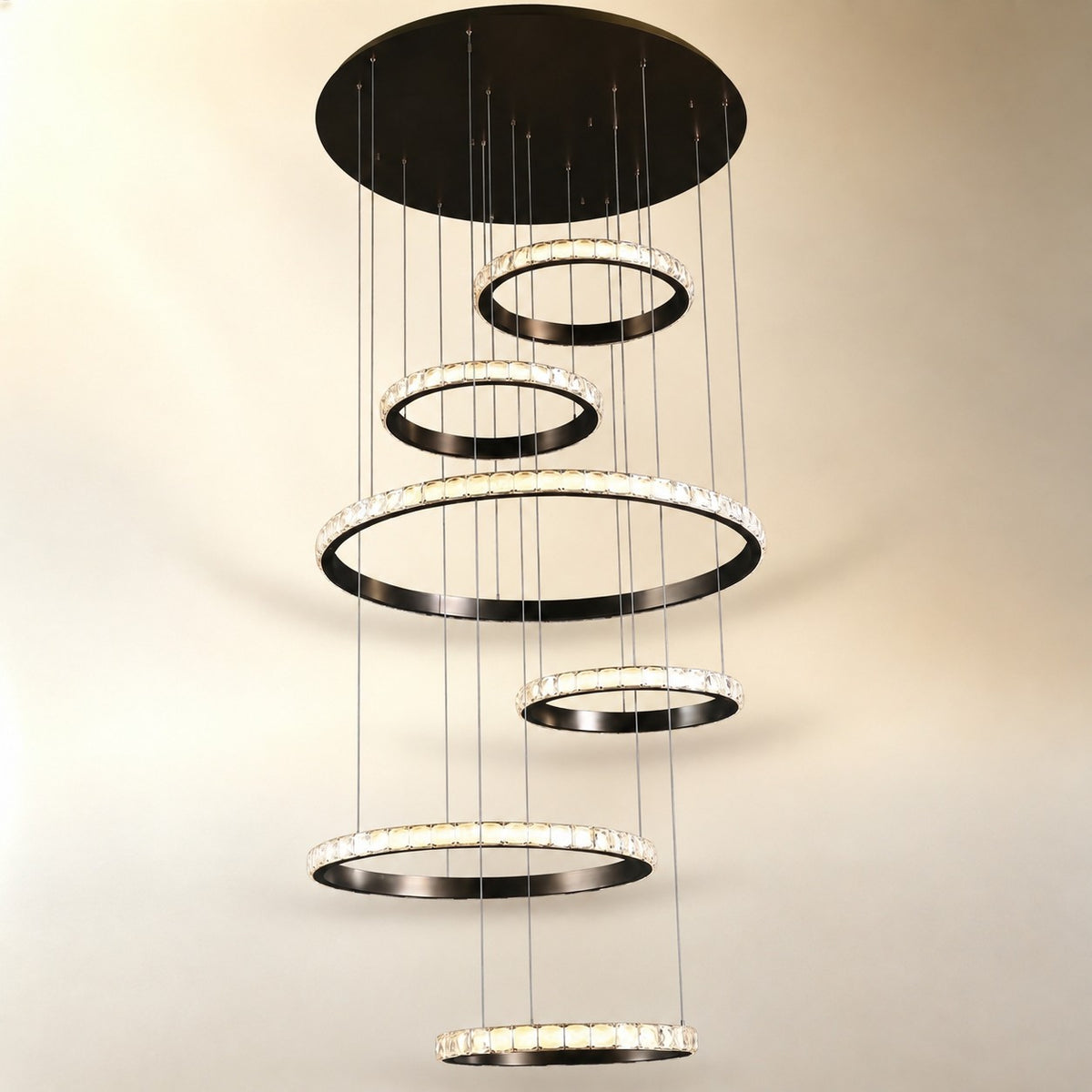 Evelan Crystal Cascading Chandelier