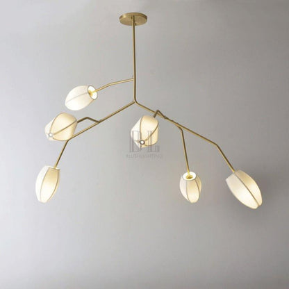 Fabric Petal Chandelier