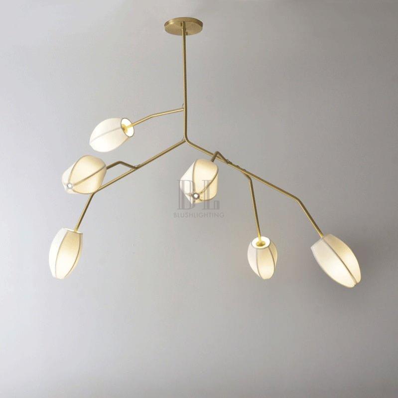 Fabric Petal Chandelier