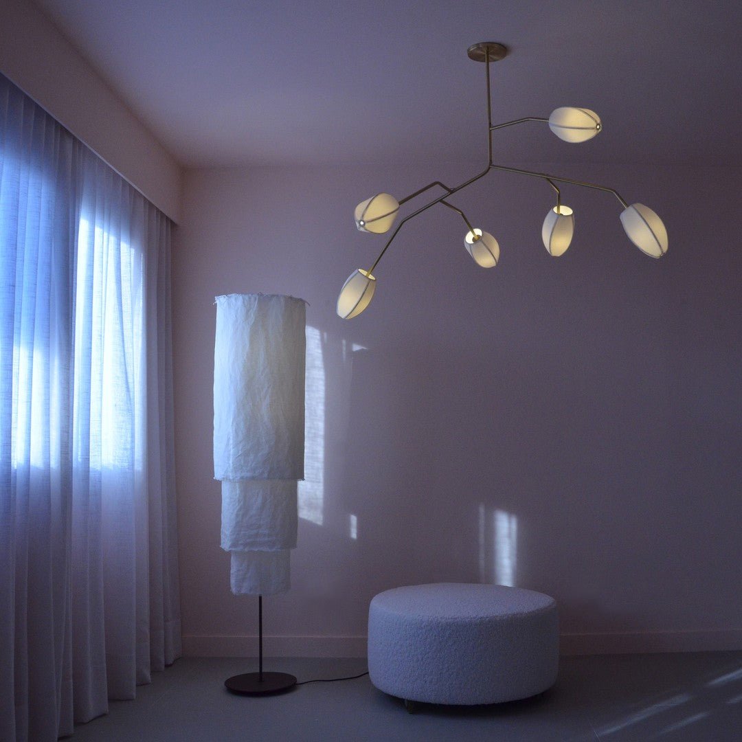 Fabric Petal Chandelier