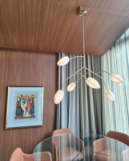 Fabric Petal Chandelier