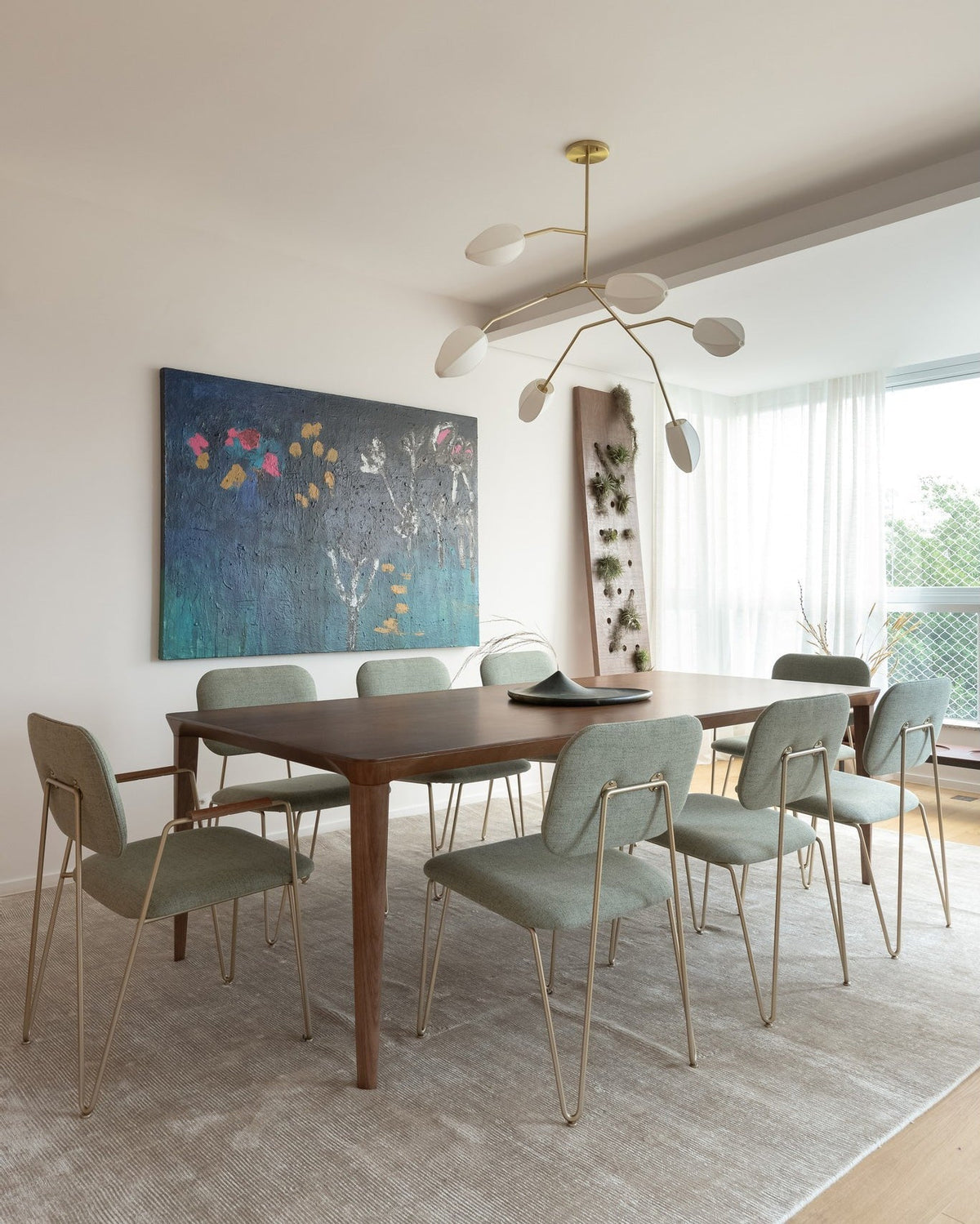 Fabric Petal Chandelier