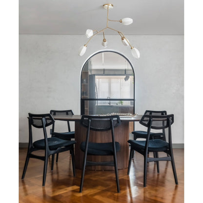 Fabric Petal Chandelier