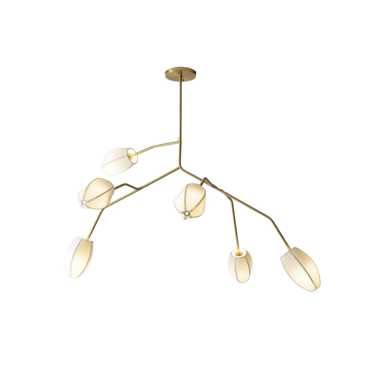 Fabric Petal Chandelier