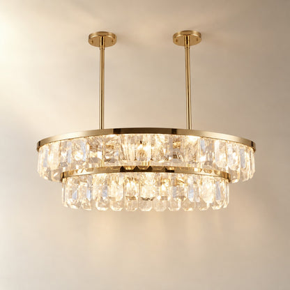 Fenrin Linear Crystal Chandelier