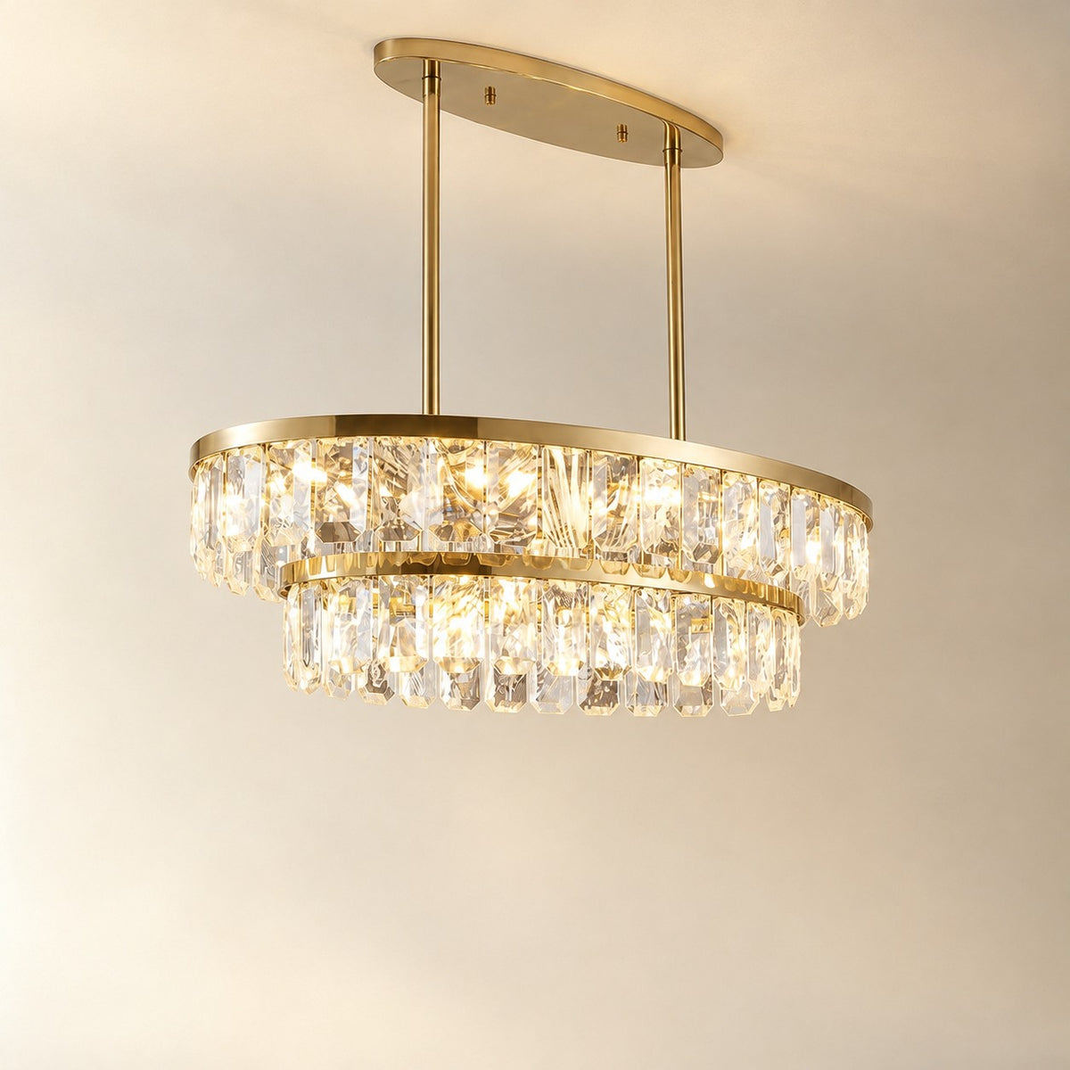 Fenrin Linear Crystal Chandelier