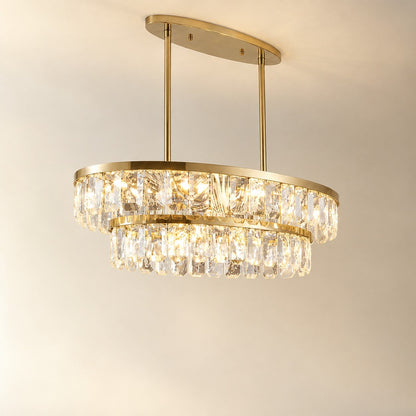 Fenrin Linear Crystal Chandelier