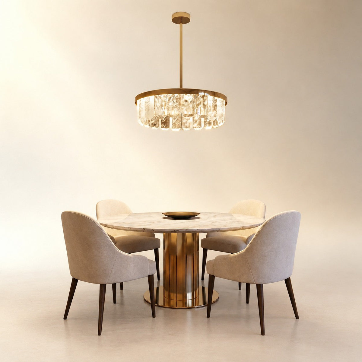 Fenrin Round Crystal Chandelier