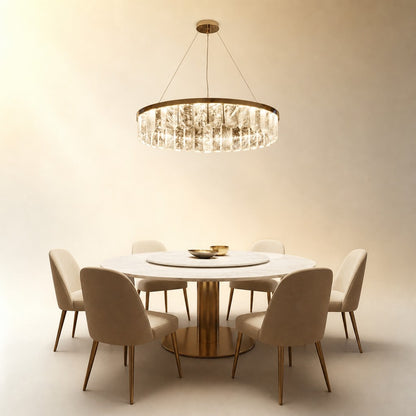 Fenrin Round Crystal Chandelier