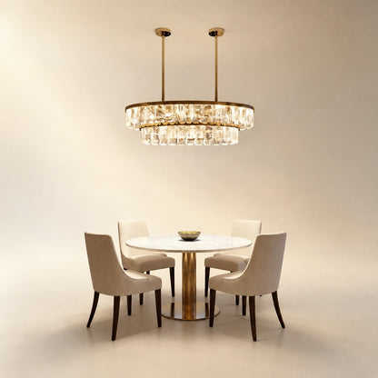 Fenrin Round Crystal Chandelier