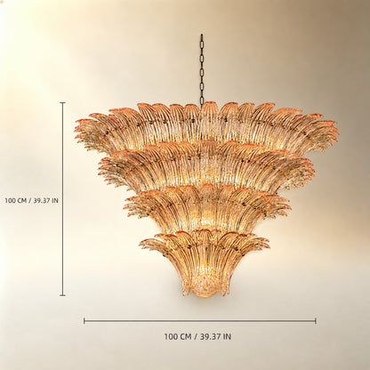 Floralys Sculptural Floral Glass Chandelier