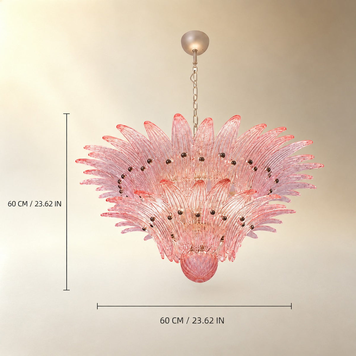 Floralys Sculptural Floral Glass Chandelier