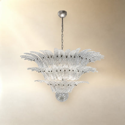 Floralys Sculptural Floral Glass Chandelier