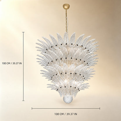 Floralys Sculptural Floral Glass Chandelier
