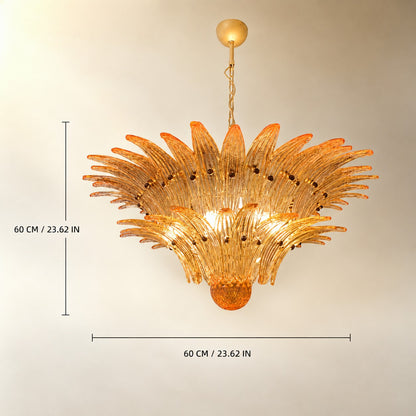 Floralys Sculptural Floral Glass Chandelier