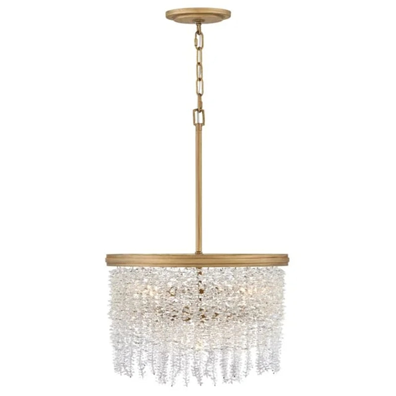 Denise Lamp Vac Crystal 18" Round Chandelier