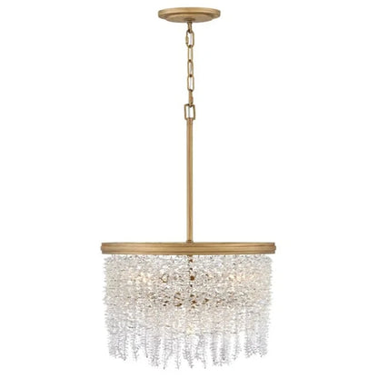 Denise Lamp Vac Crystal 18" Round Chandelier
