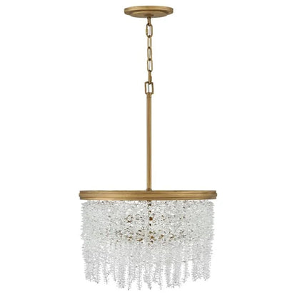Denise Lamp Vac Crystal 18" Round Chandelier