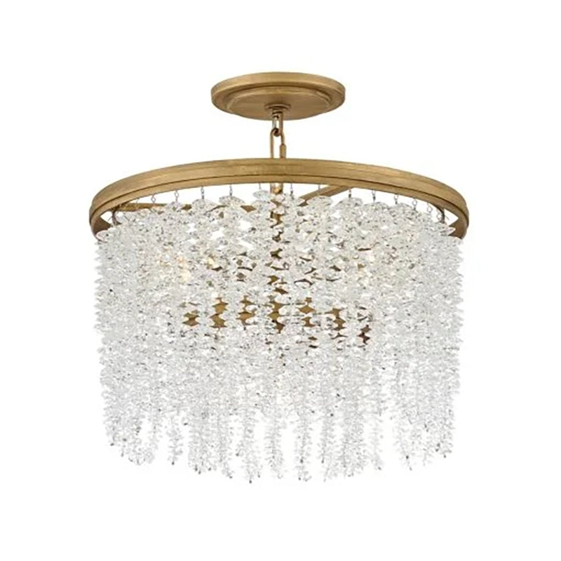 Denise Lamp Vac Crystal 18" Round Chandelier