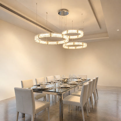 Galior Modern Glass Chandelier For Living Room