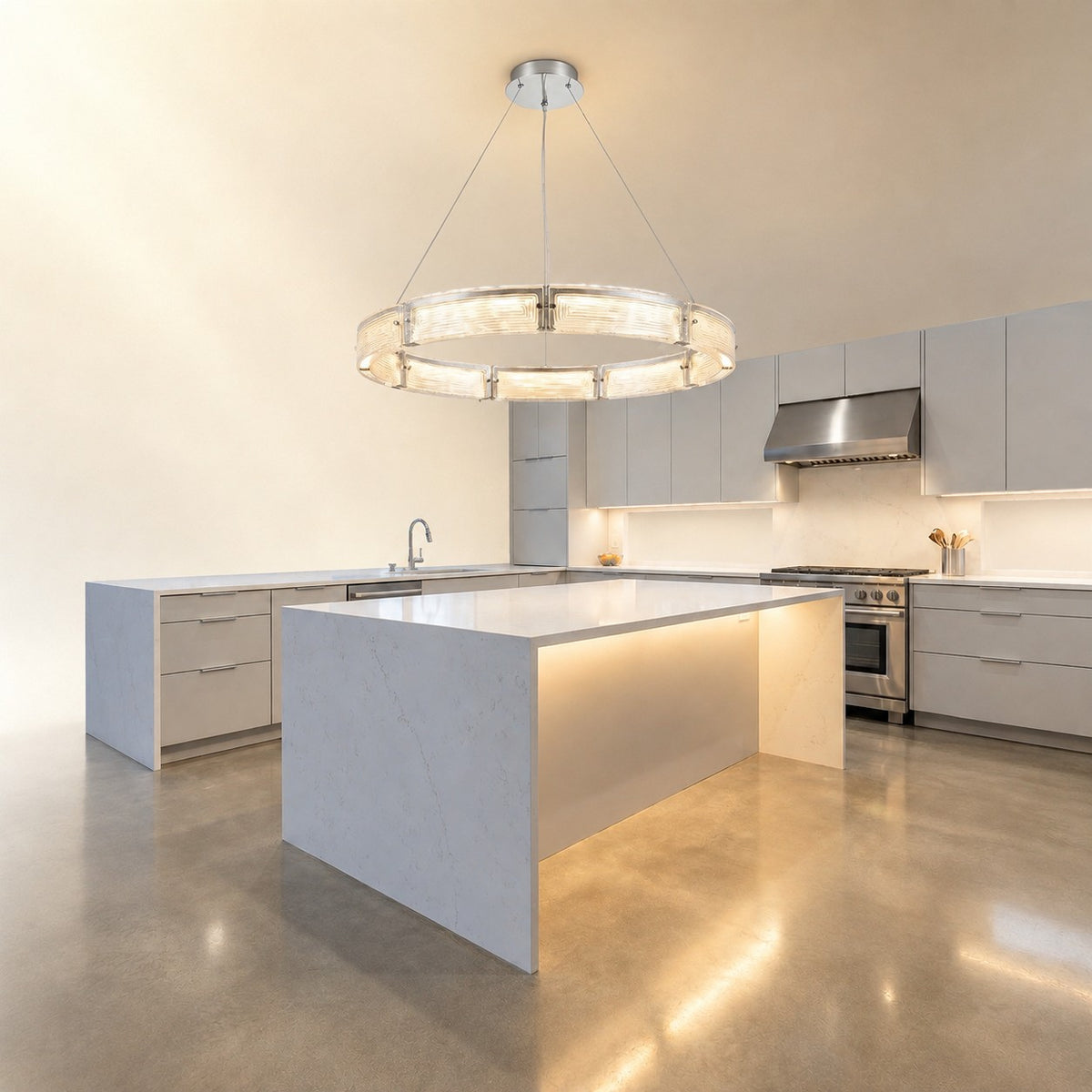 Galior Modern Glass Round Chandelier