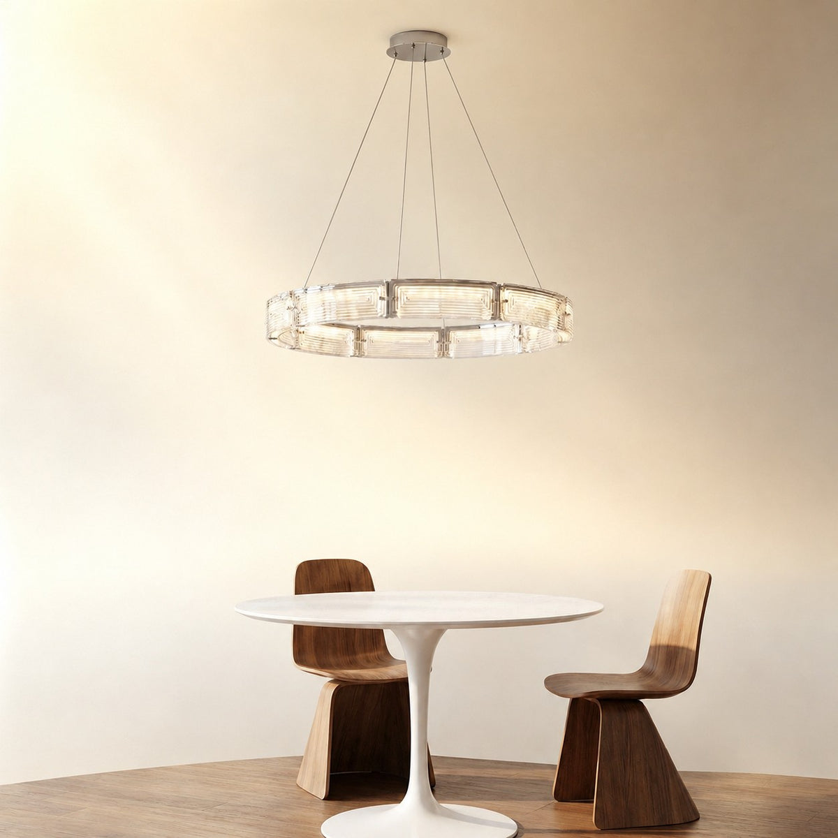 Galior Modern Glass Round Chandelier
