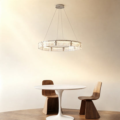 Galior Modern Glass Round Chandelier