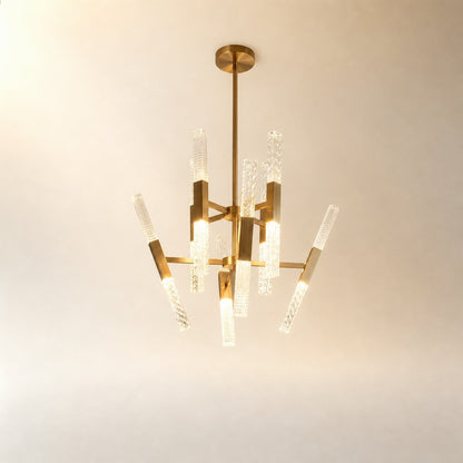 Galrin Crystal Glass Pendant Light 27.8"