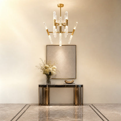 Galrin Crystal Glass Pendant Light 27.8"