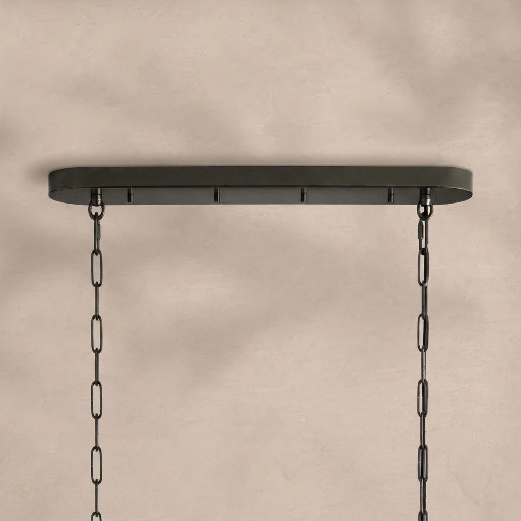 Ghiaccio Glass Oval Chandelier 54''65''