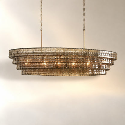 Ghiaccio Oval Chandelier