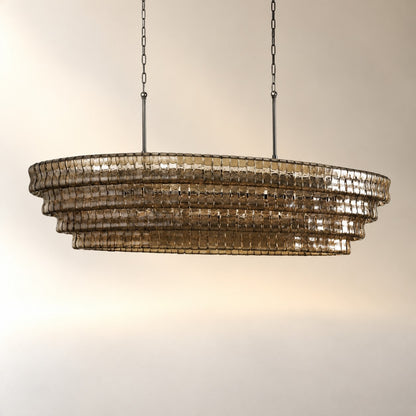 Ghiaccio Oval Chandelier