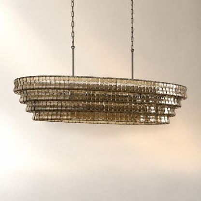 Ghiaccio Oval Chandelier