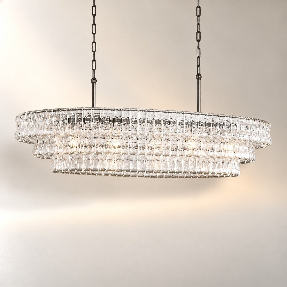 Ghiaccio Oval Chandelier