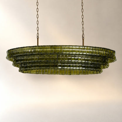 Ghiaccio Oval Chandelier