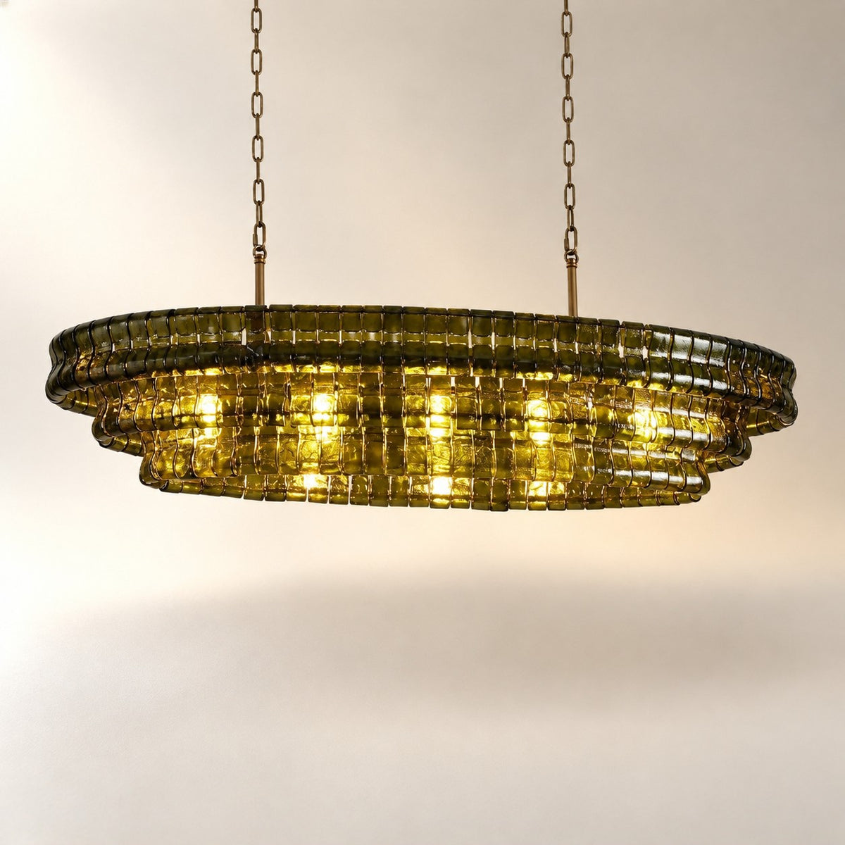 Ghiaccio Oval Chandelier