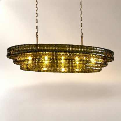 Ghiaccio Oval Chandelier