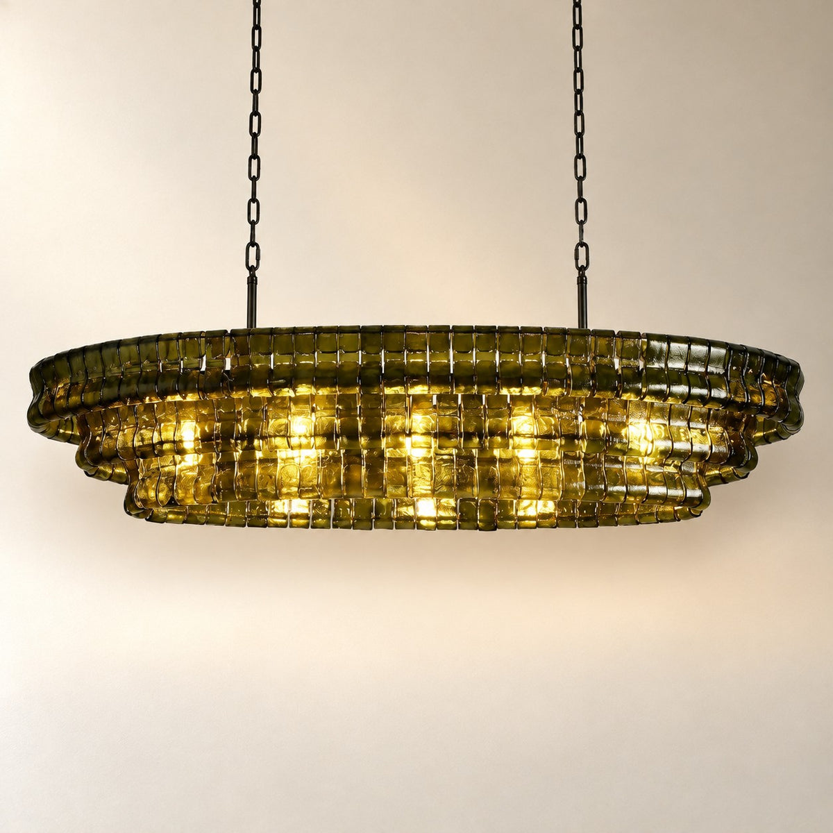 Ghiaccio Oval Chandelier