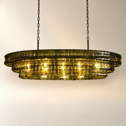 Ghiaccio Oval Chandelier