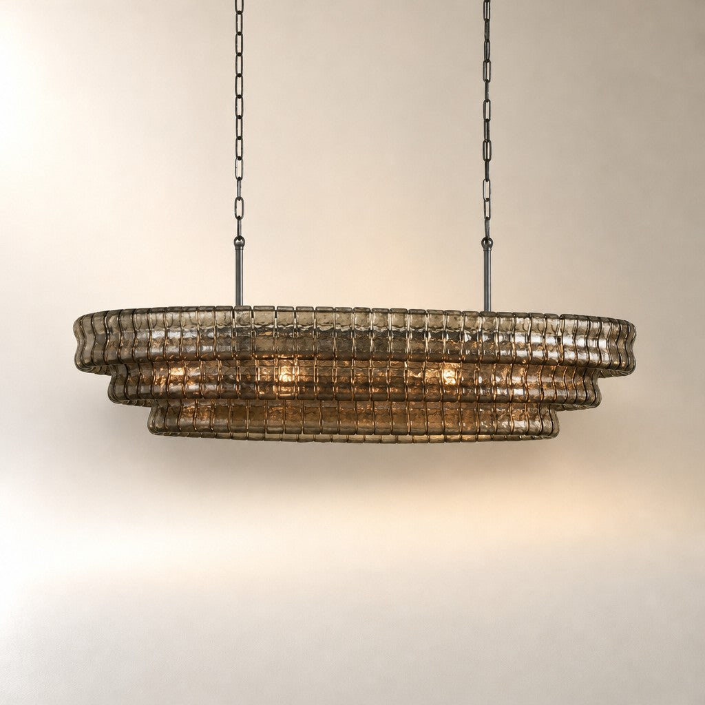 Ghiaccio Oval Chandelier