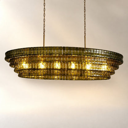 Ghiaccio Oval Chandelier