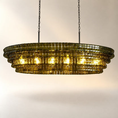 Ghiaccio Oval Chandelier