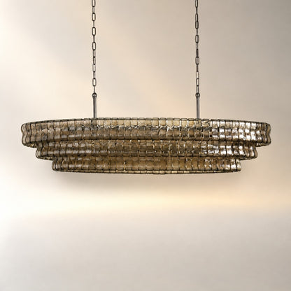 Ghiaccio Oval Chandelier