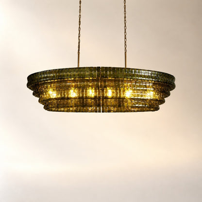 Ghiaccio Oval Chandelier