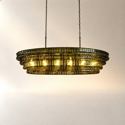 Ghiaccio Oval Chandelier