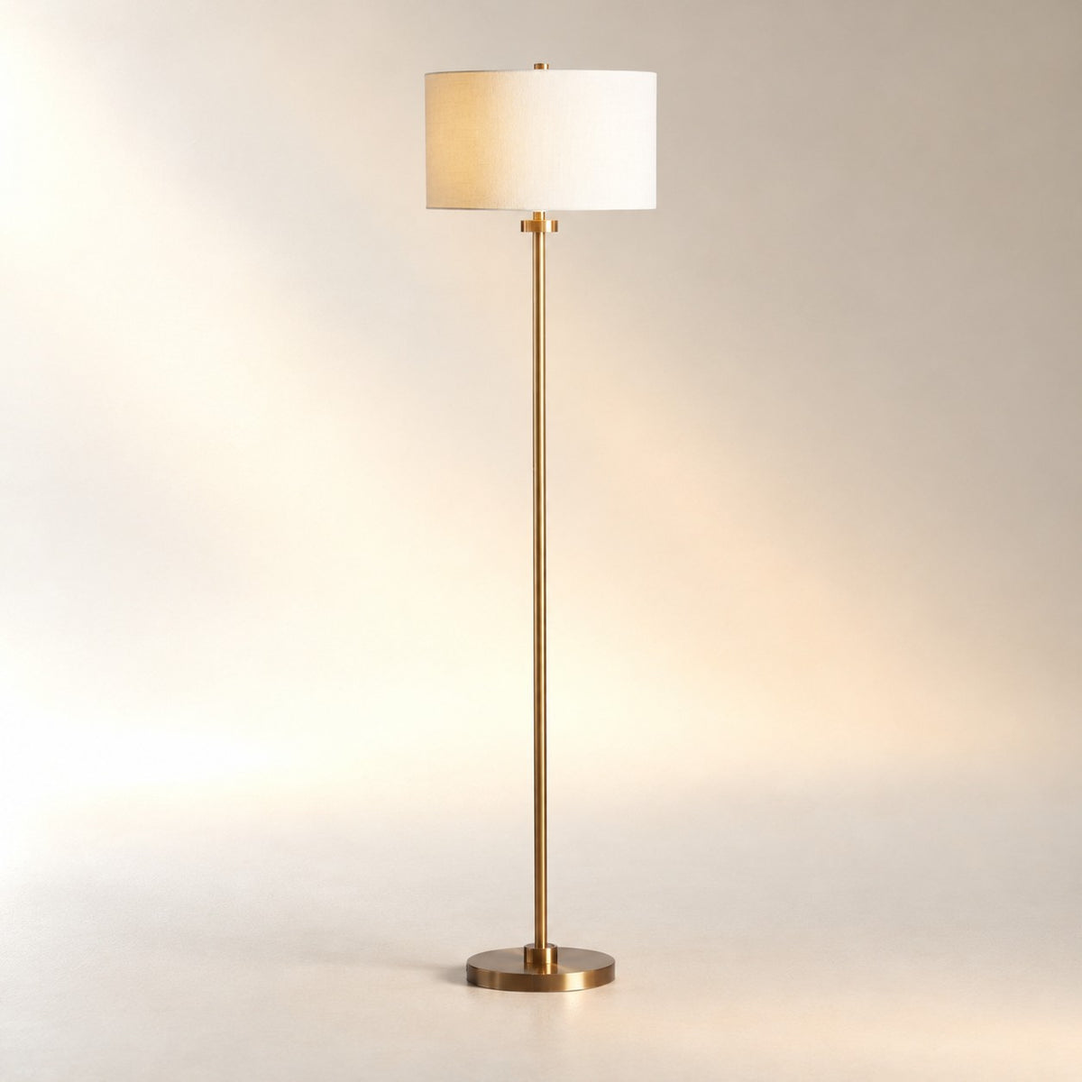 Glass Column Floor Lamp