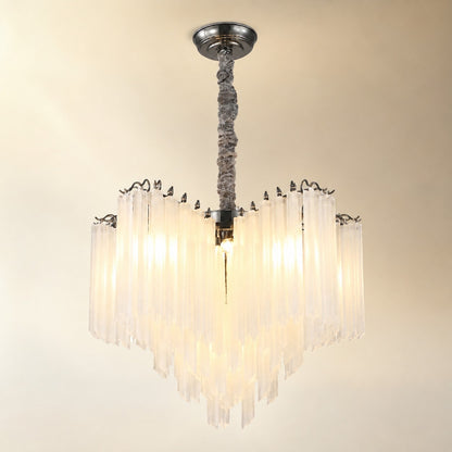 Glass Rod Chandelier