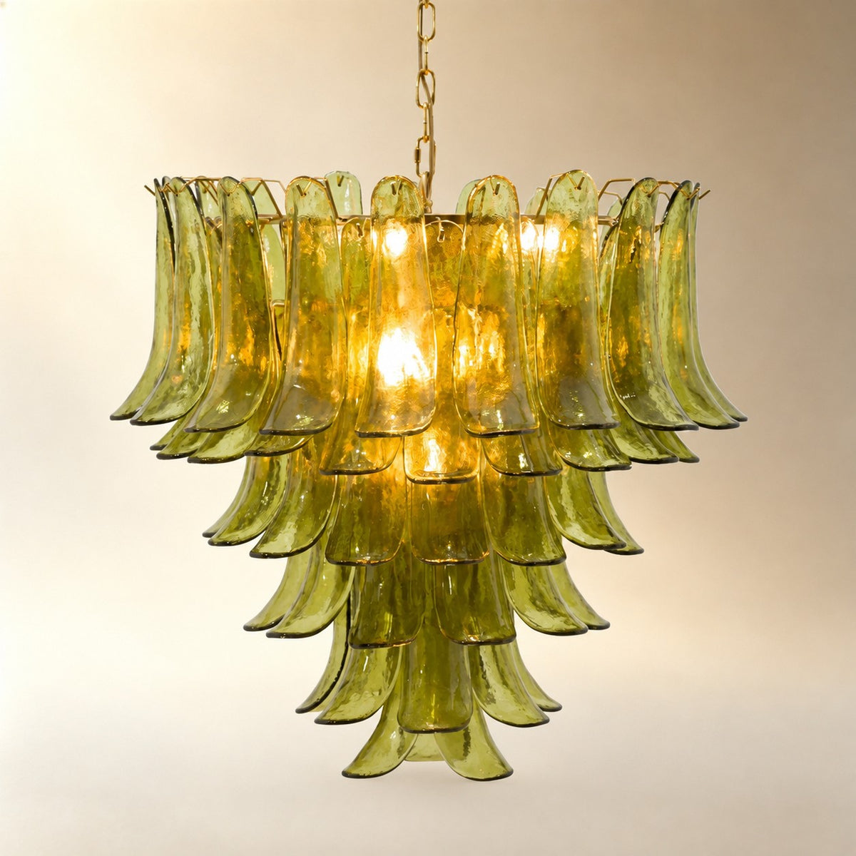 Green Petalo Murano Chandelier