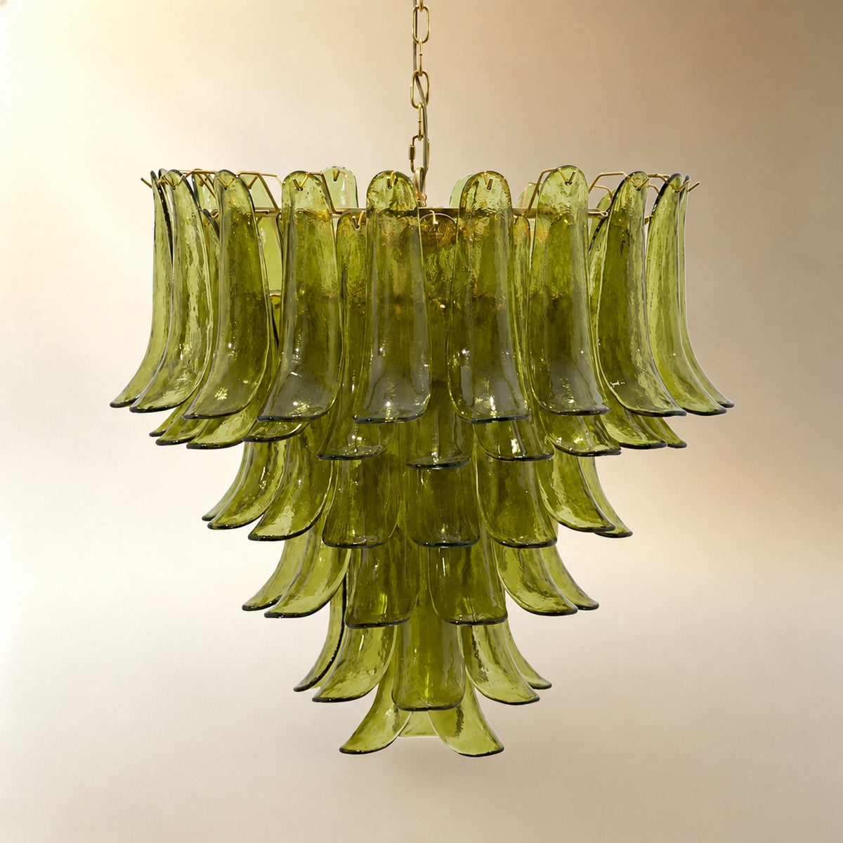 Green Petalo Murano Chandelier